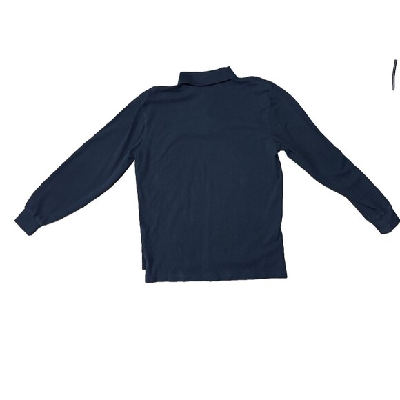 Vintage Polo Ralph Lauren Long Sleeve Polo Collard Shirt Men's Medium Black - Picture 4 of 5